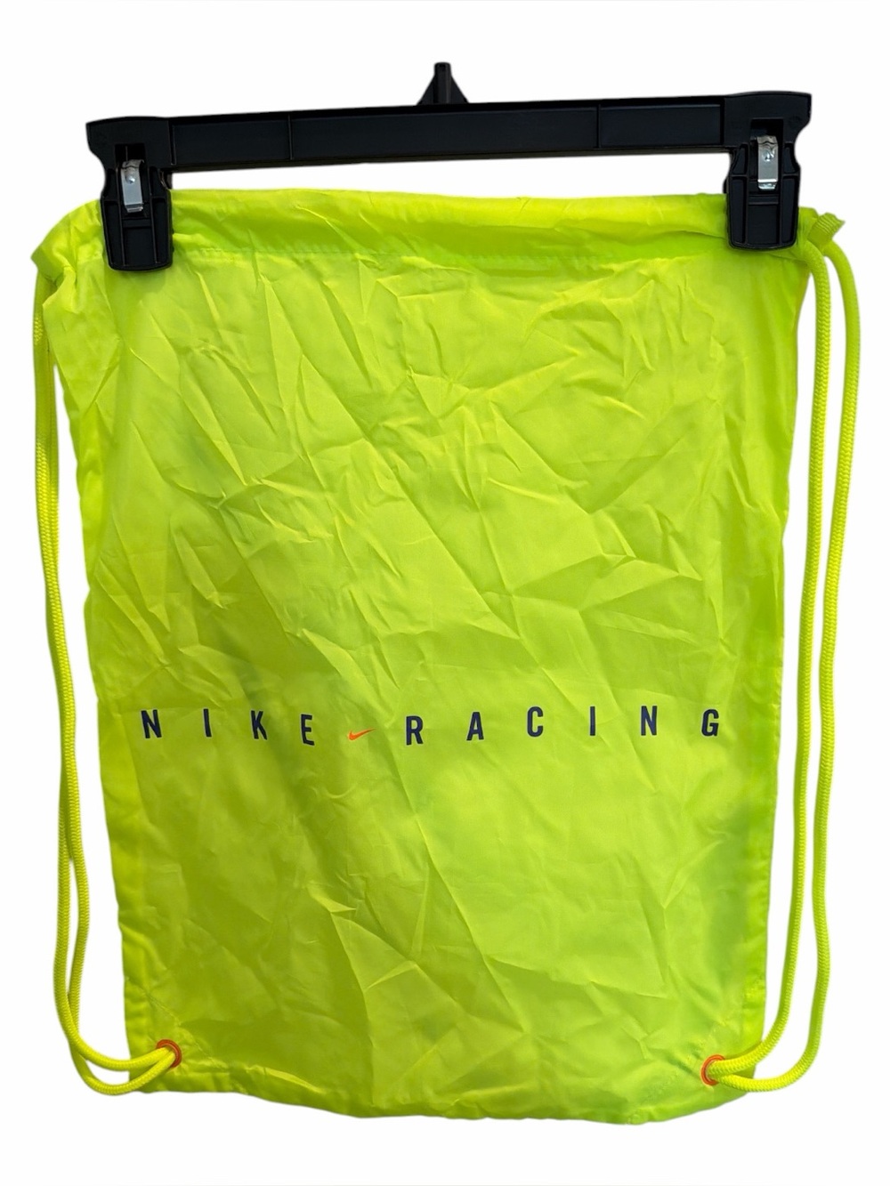 NIKE Racing Neon Yellow Drawstring Backpack